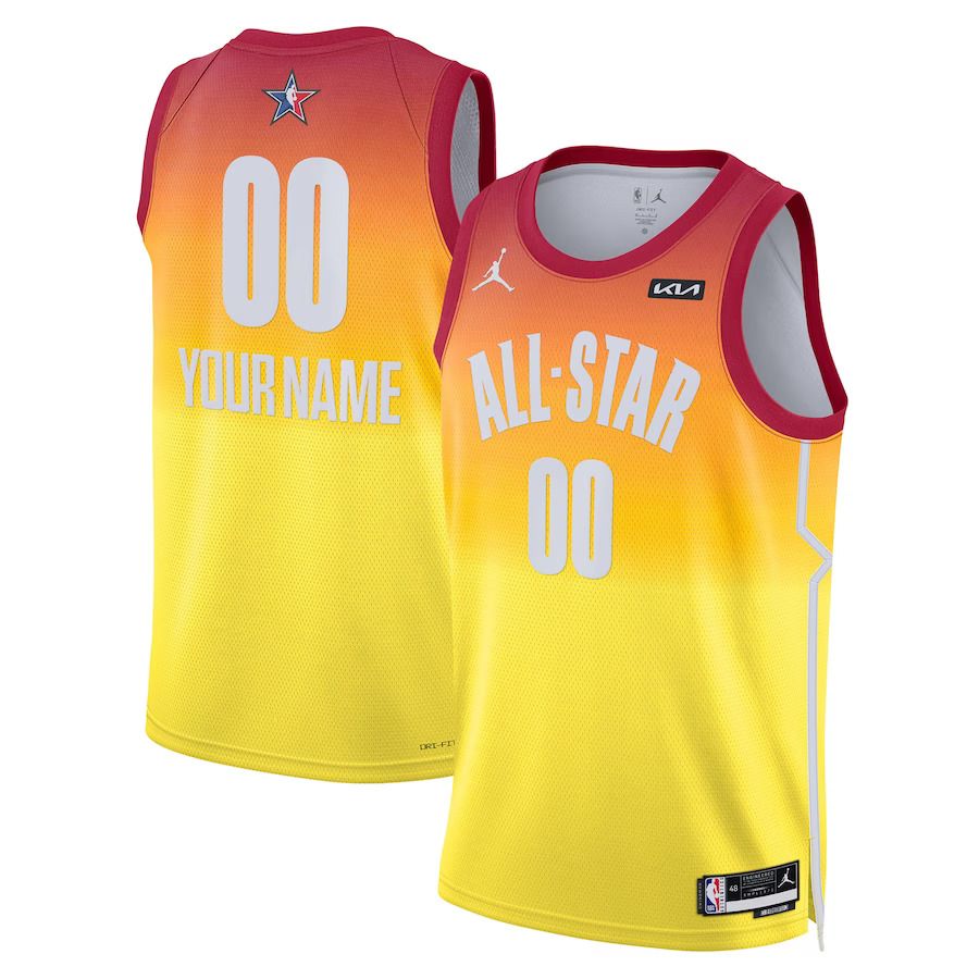 Men Los Angeles Lakers Jordan Brand Orange 2023 NBA All-Star Game Pick-A-Player Swingman NBA Jersey->customized nba jersey->Custom Jersey
